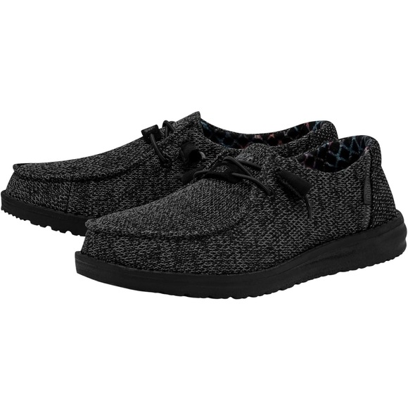 Women’s HEY DUDE Wendy Sox Black Slip-on Loafers - Size 8 - NWOT - Picture 6 of 11